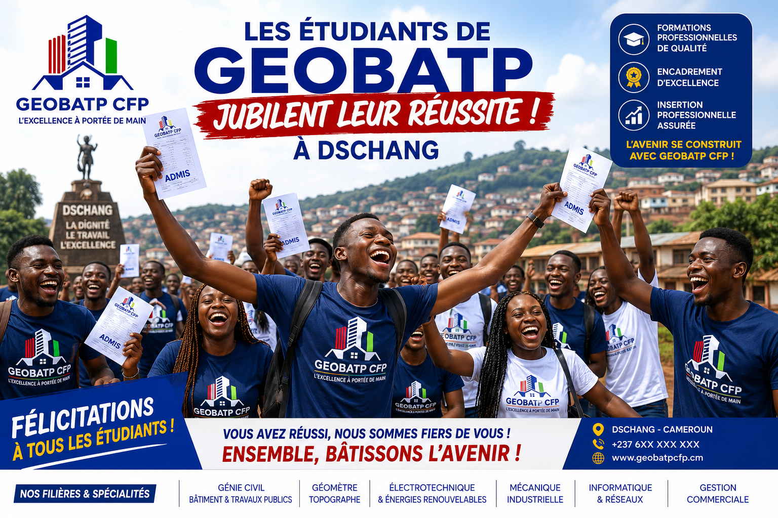 ISHEP & GEOBATP : Journée d'Orientation le 10 septembre et Rentrée académique le 25 septembre 2026 !