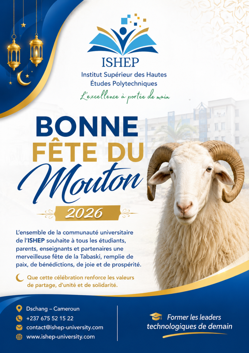 L'ISHEP / CFP GEOBATP souhaite paix, prospérité et réussite à toute la communauté musulmane.